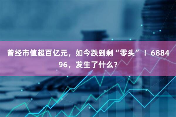 曾经市值超百亿元，如今跌到剩“零头” ！688496，发生了什么？