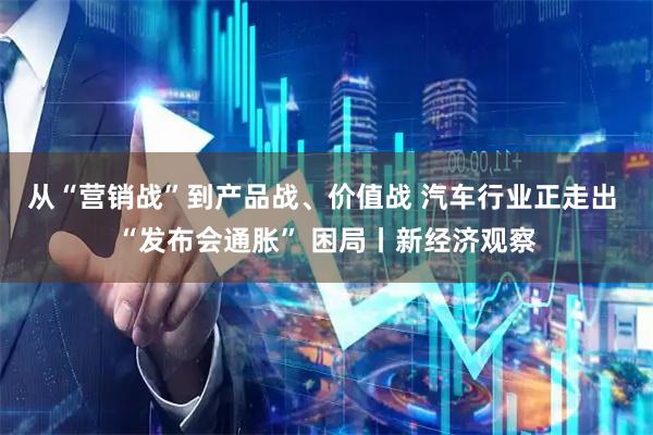 从“营销战”到产品战、价值战 汽车行业正走出 “发布会通胀” 困局丨新经济观察